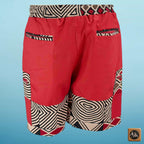 African Ankara Print Men's Shorts RD