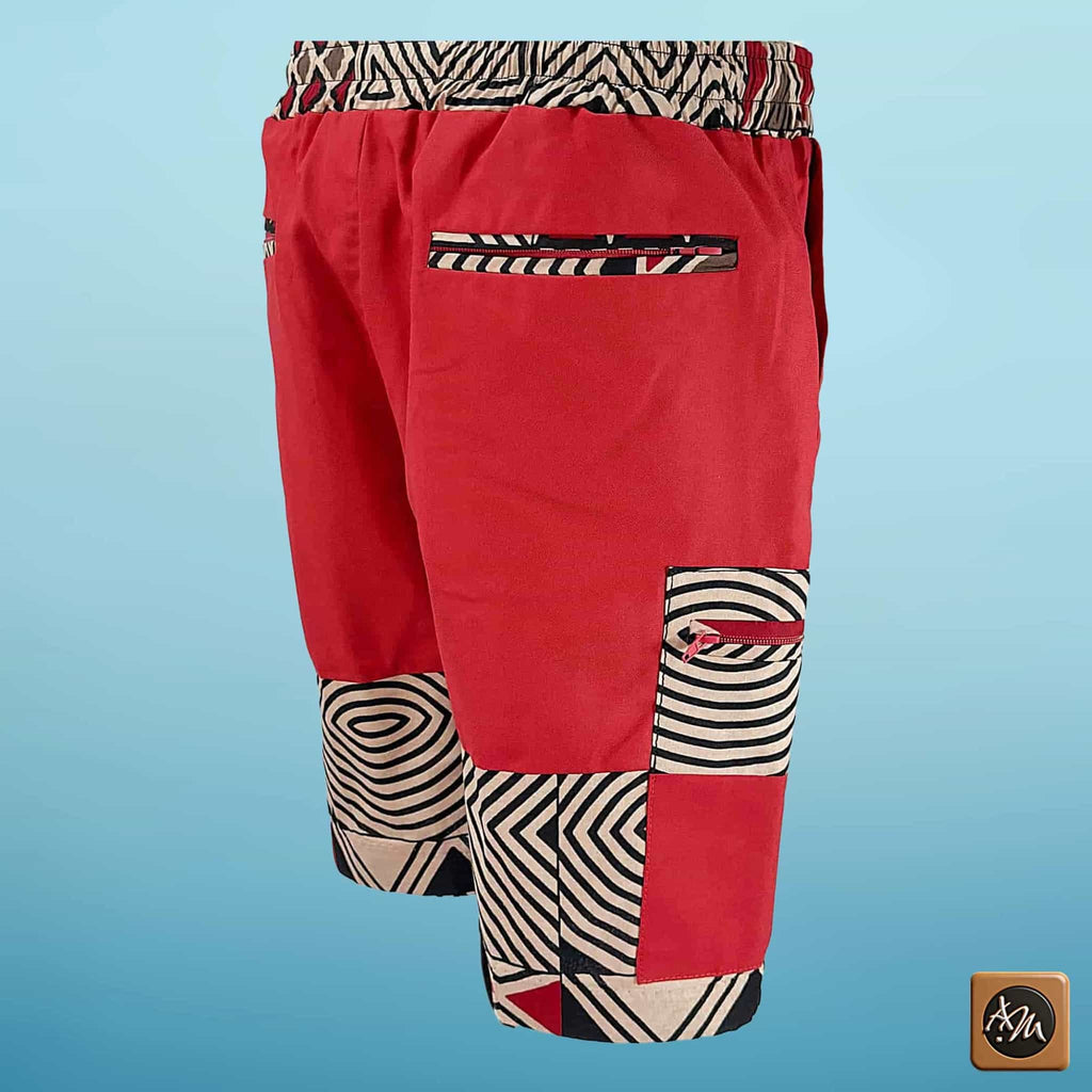 African Ankara Print Men's Shorts RD