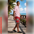 African Ankara Print Men's Shorts RD