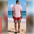 African Ankara Print Men's Shorts RD
