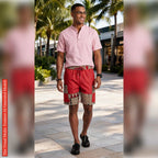 African Ankara Print Men's Shorts RD