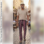 African Men Print Pants, Tribal Mud Fit Trousers, Bold Pattern Statement Ankara Bottoms