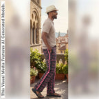 African Men Print Pants, Tribal Mud Fit Trousers, Bold Pattern Statement Ankara Bottoms