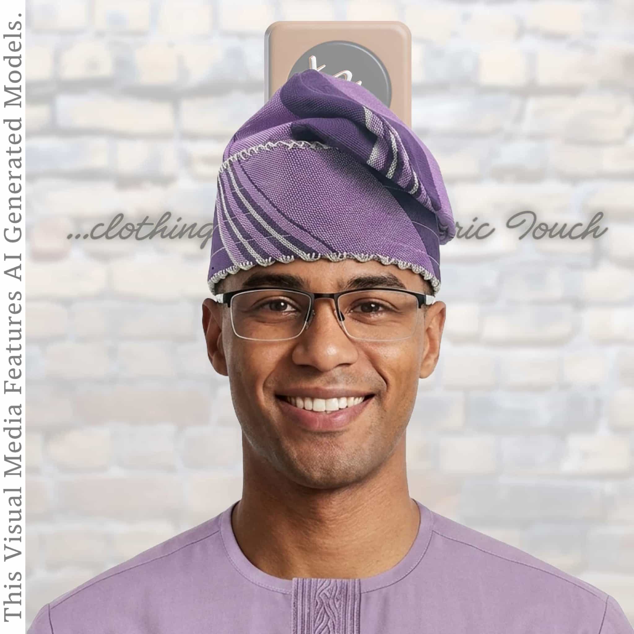 Knitted AFE Yoruba Aso Oke Fila