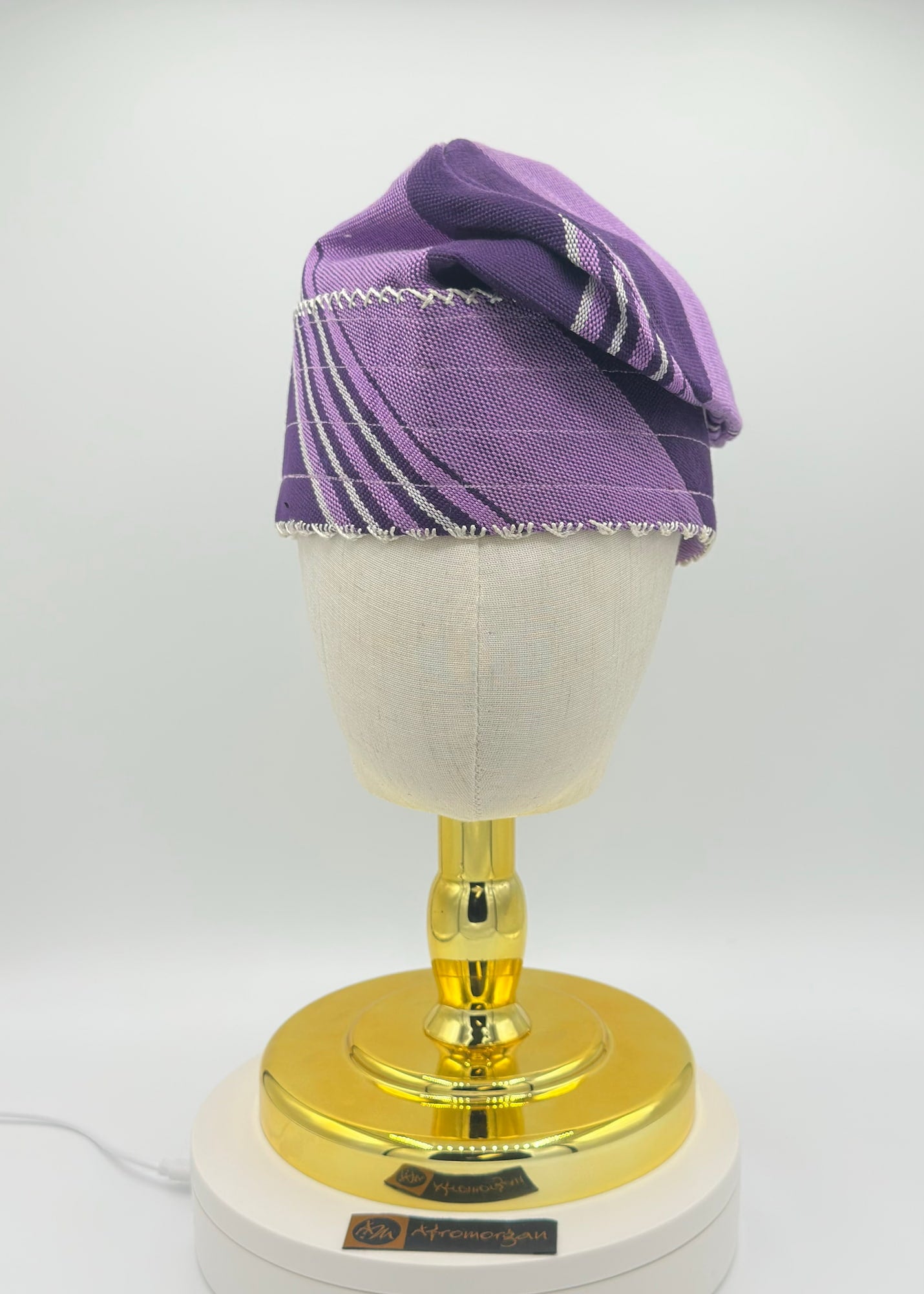 Knitted Yoruba Aso Oke Fila: African Men's Traditional Gobi Cap