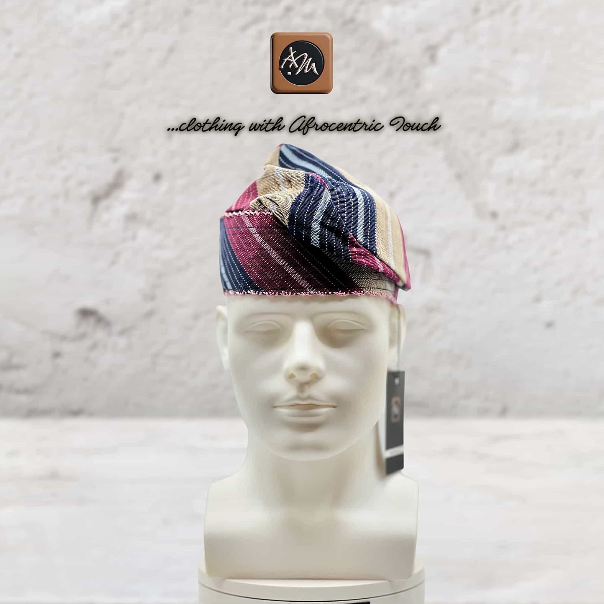 Knitted Yoruba Aso Oke Fila