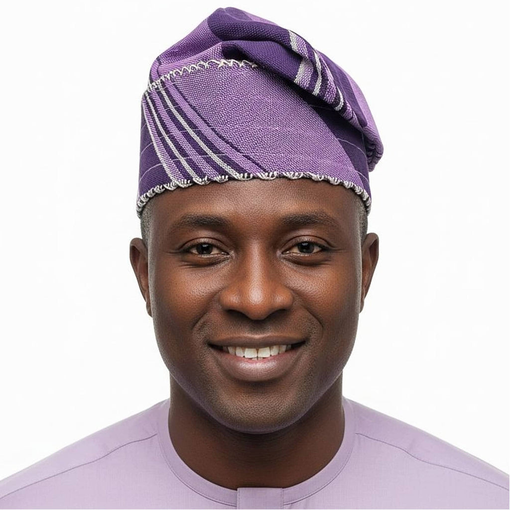 Knitted AFE Yoruba Aso Oke Fila