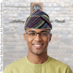 Knitted Yoruba Aso Oke Fila
