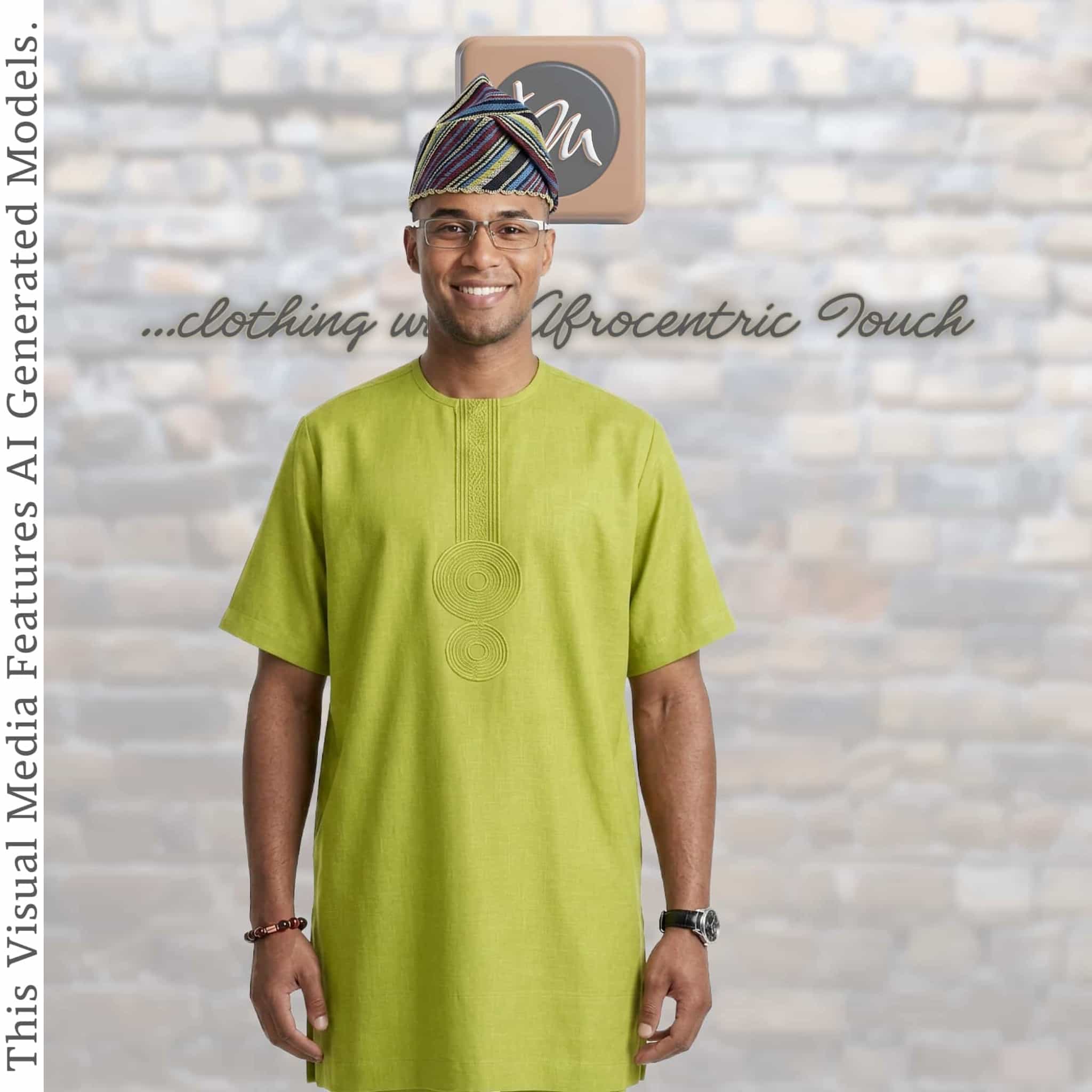Knitted Yoruba Aso Oke Fila