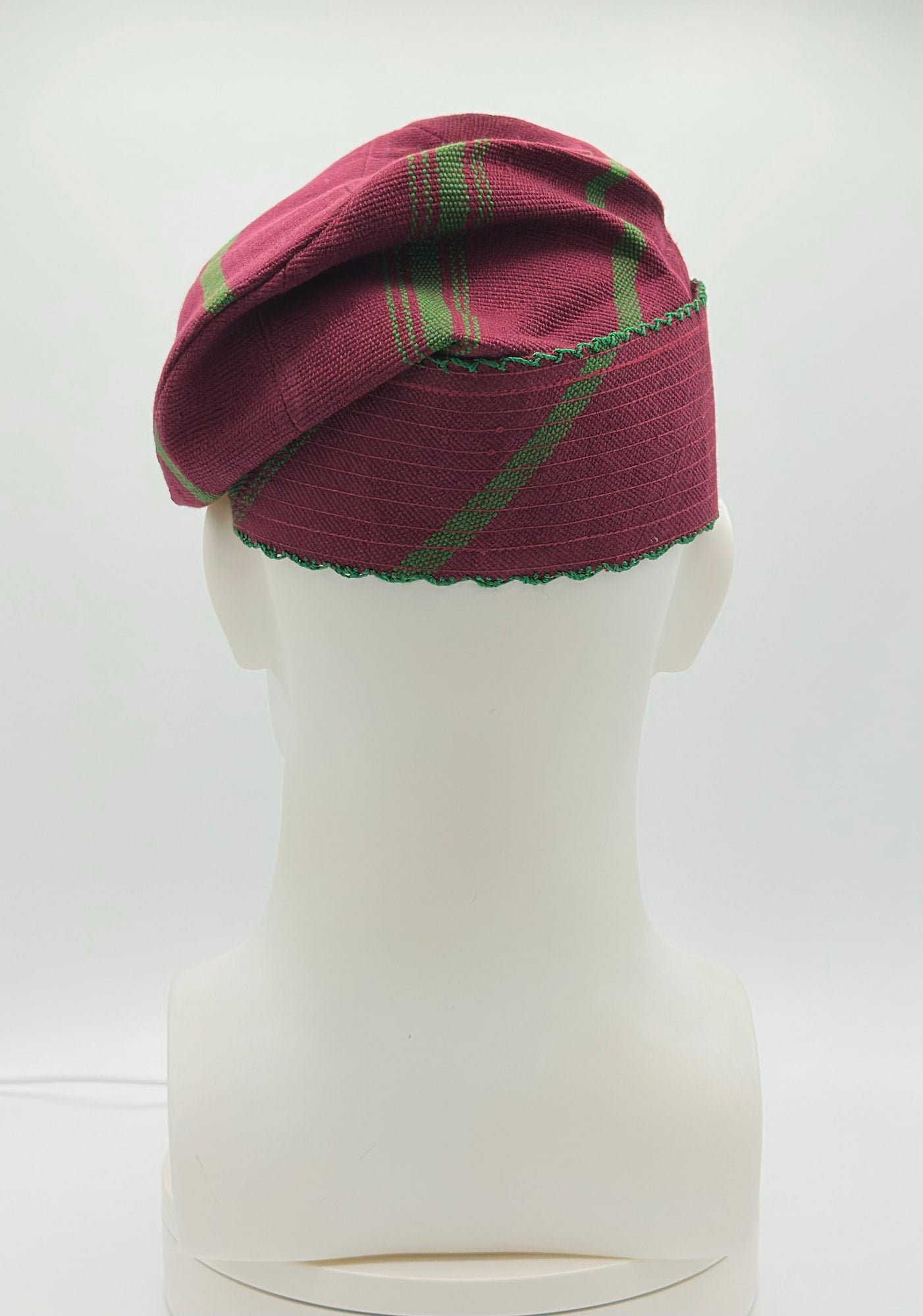 Knitted Yoruba Alaari Aso Oke Fila: African Men's Traditional Gobi Cap