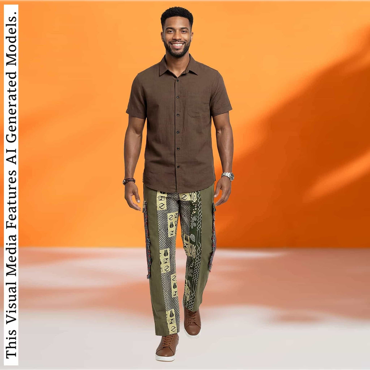 Men CROCODILE Baggy Aura Pant