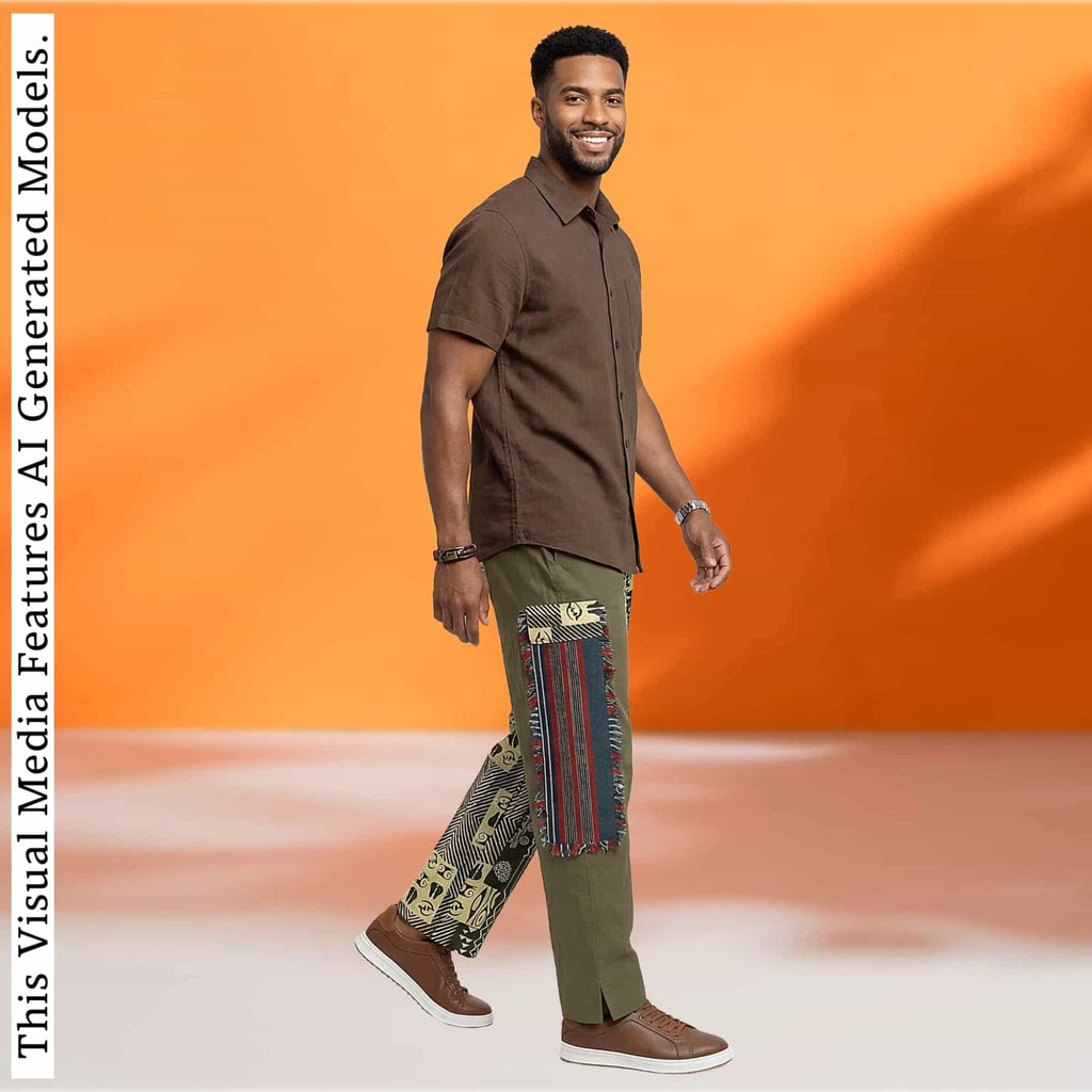 Men CROCODILE Baggy Aura Pant