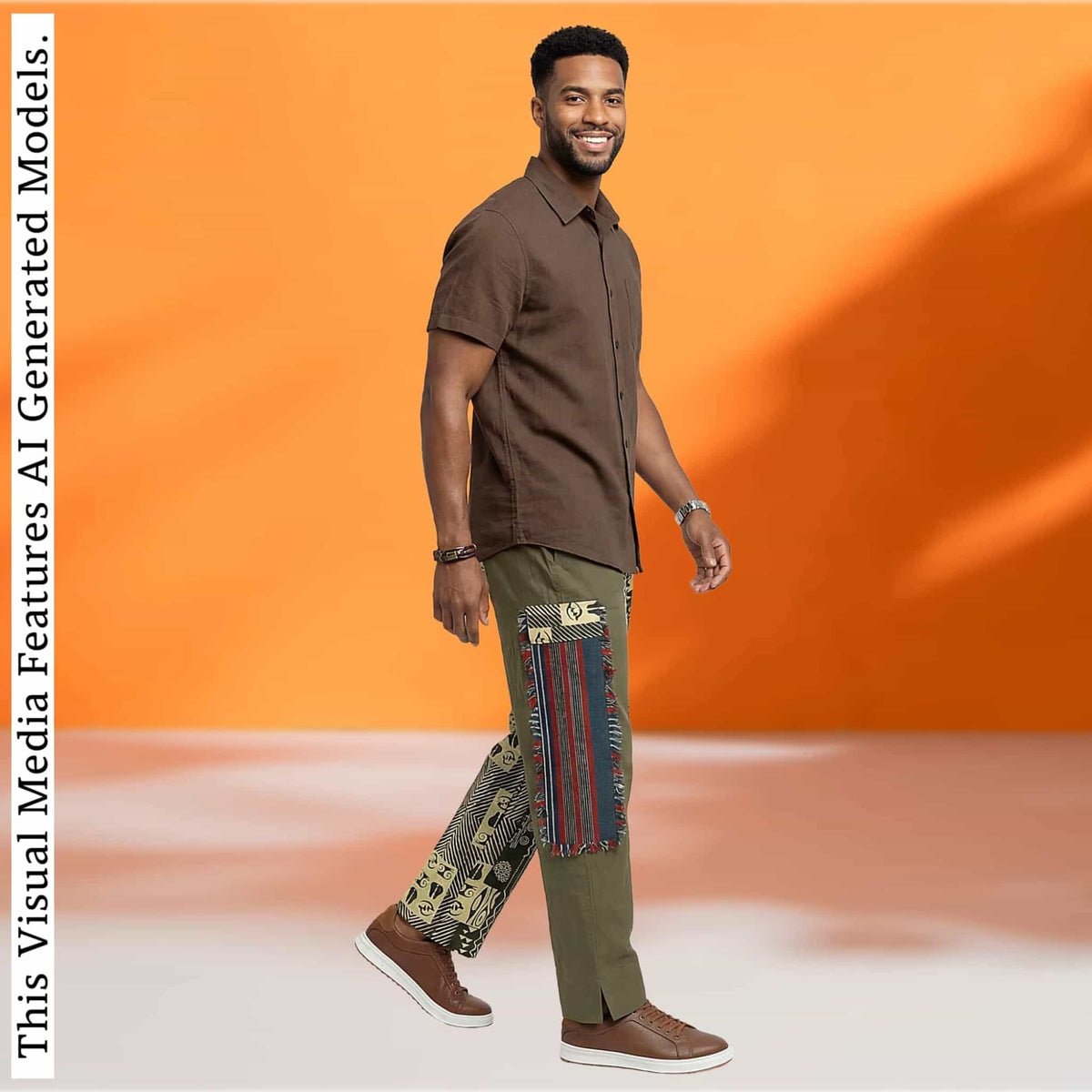 Men CROCODILE Baggy Aura Pant