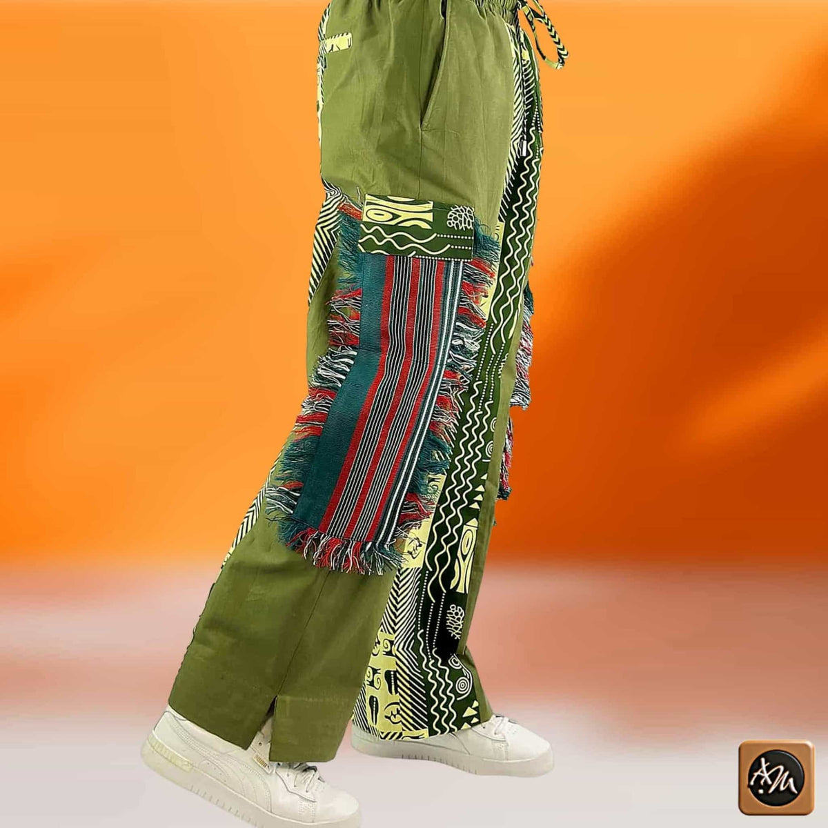Men CROCODILE Baggy Aura Pant