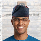 Yoruba Aso Oke Fila, Traditional Nigerian Men's Cap, Mixed ETU Pattern African Hat