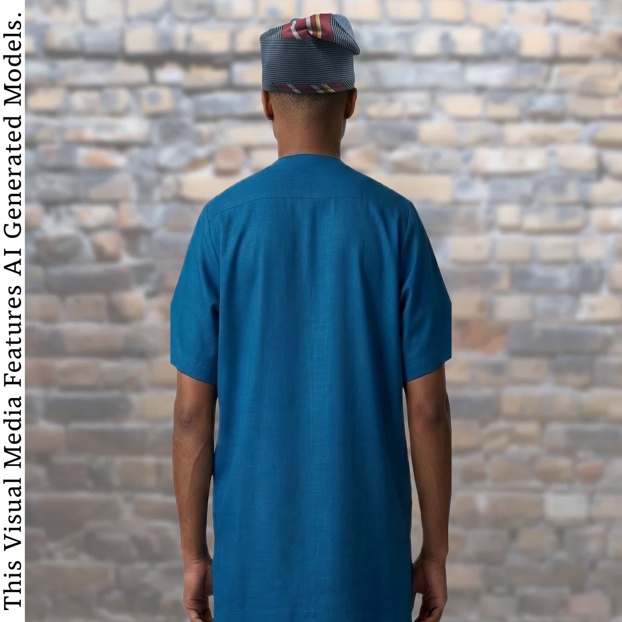 Yoruba Aso Oke Fila, Traditional Nigerian Men's Cap, Mixed ETU Pattern African Hat