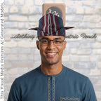 Navy Pinstripe Abetiaja Cap