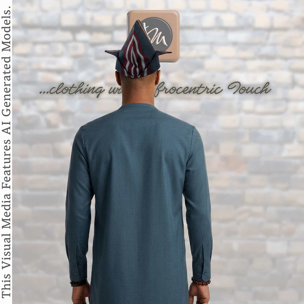 Navy Pinstripe Abetiaja Cap