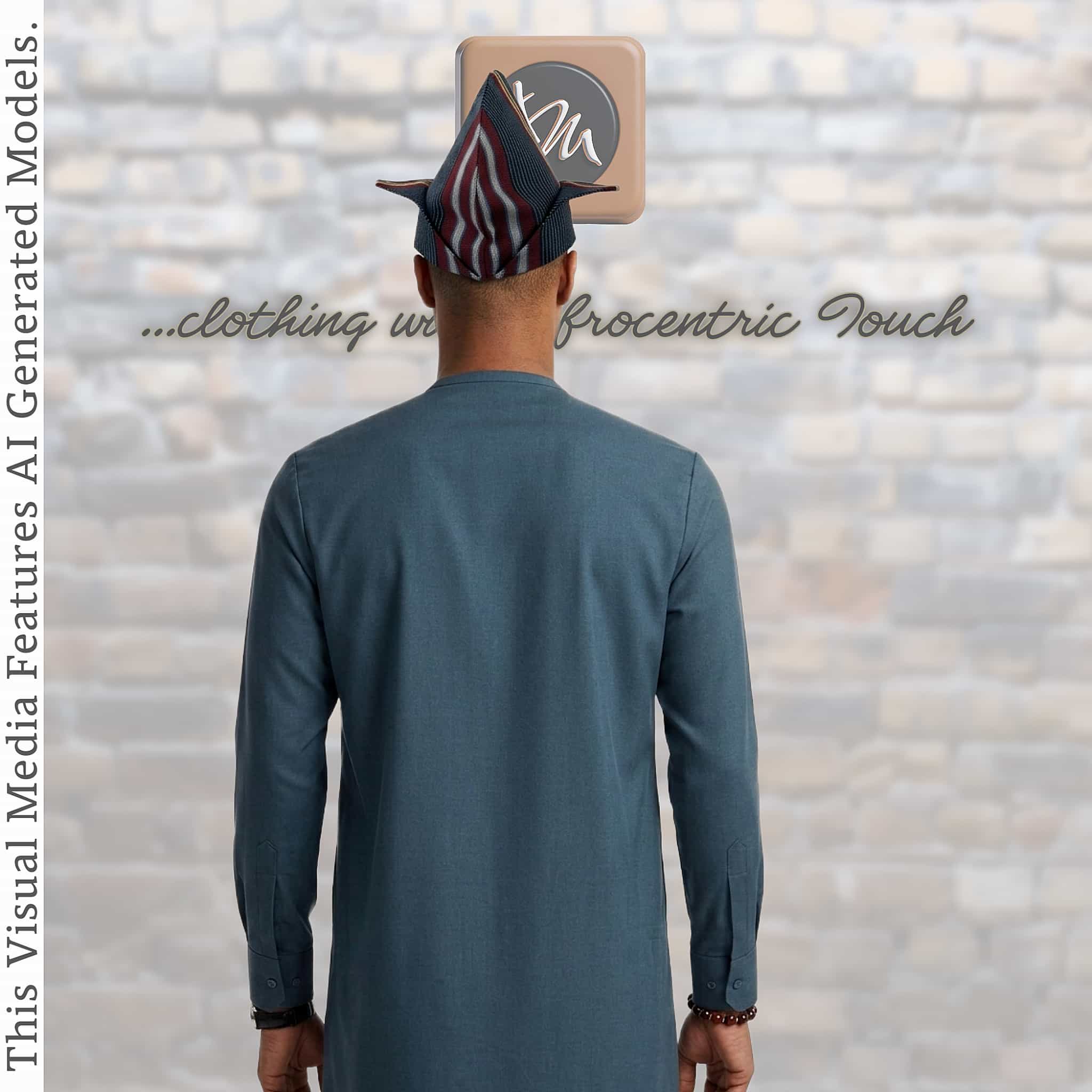 Navy Pinstripe Abetiaja Cap