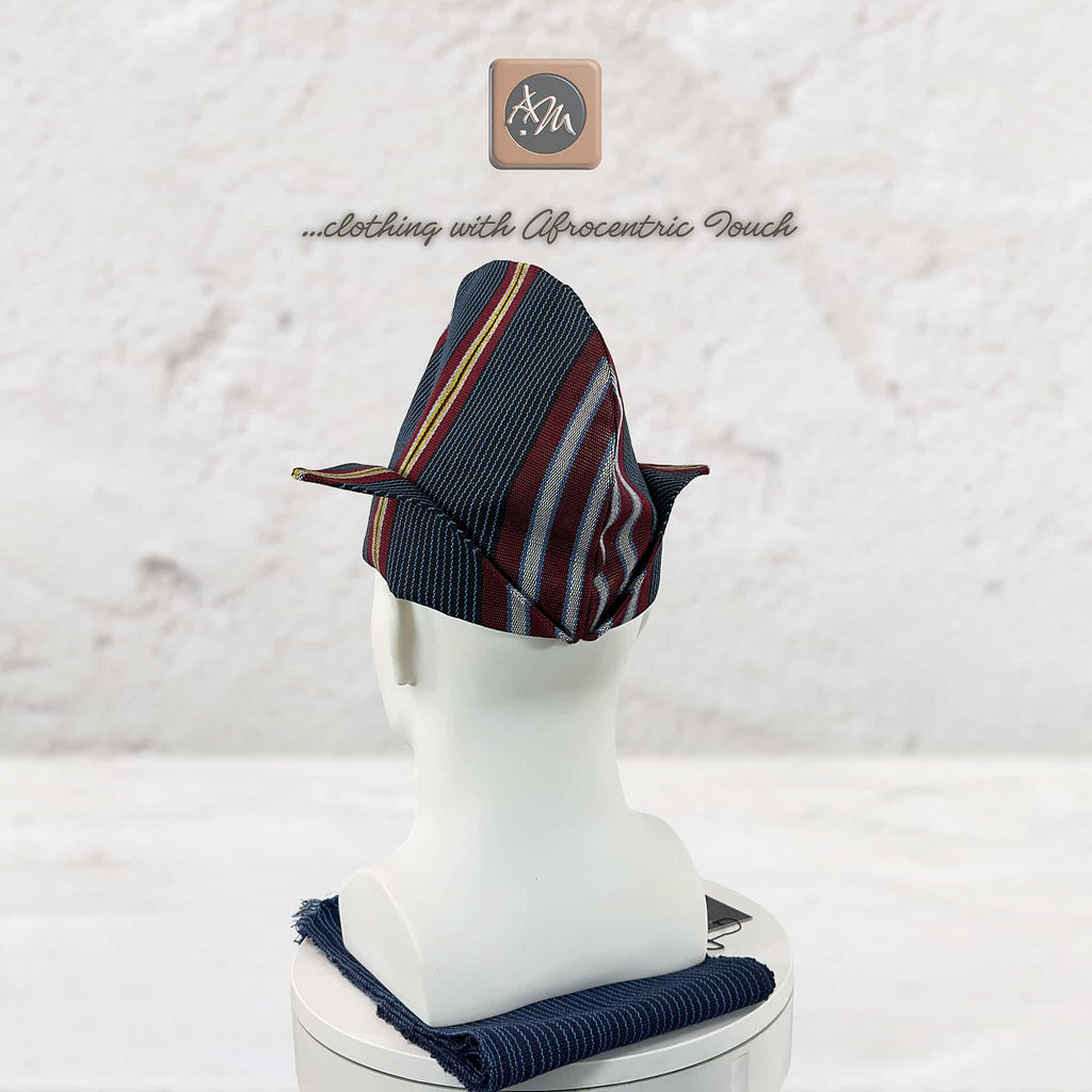 Navy Pinstripe Abetiaja Cap