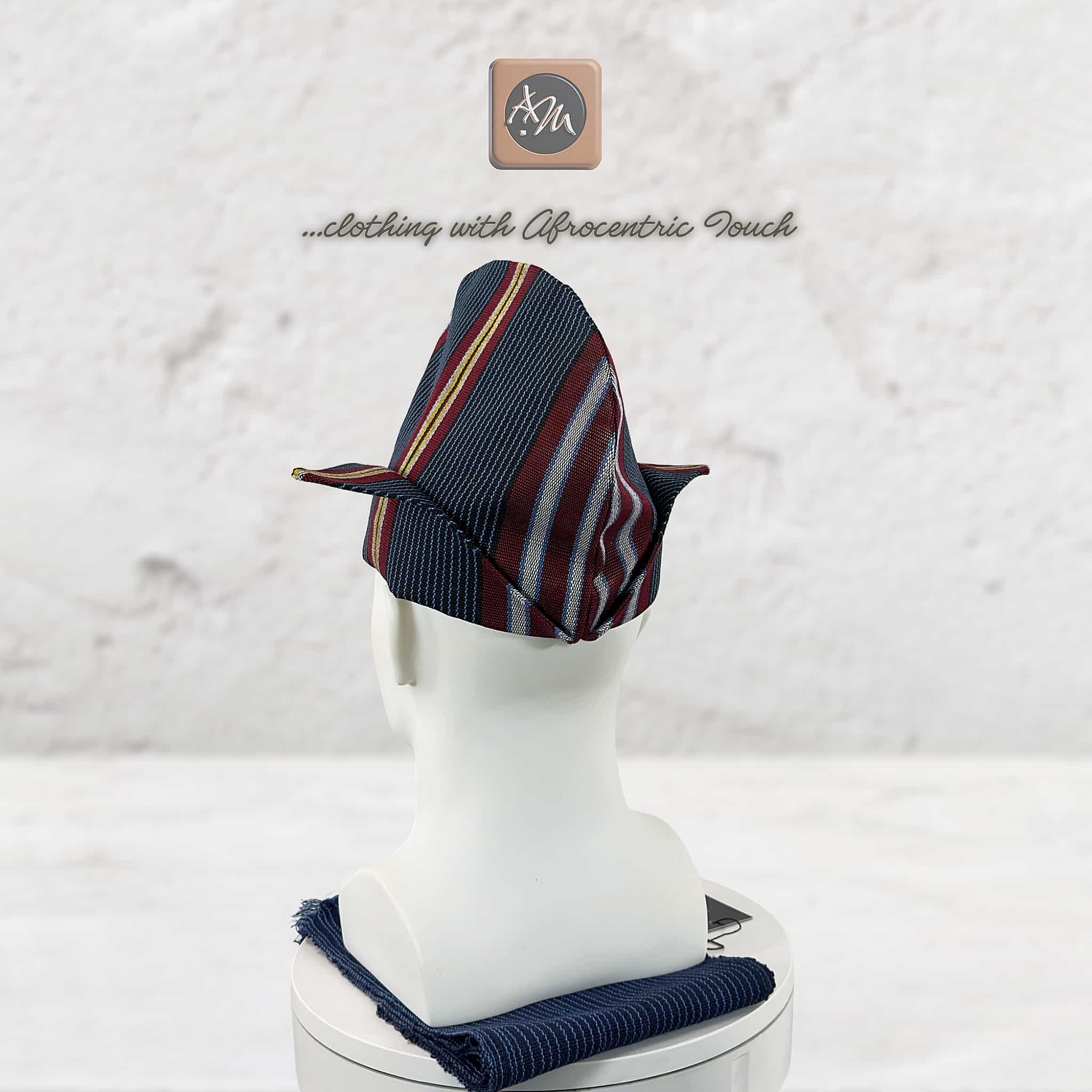 Navy Pinstripe Abetiaja Cap