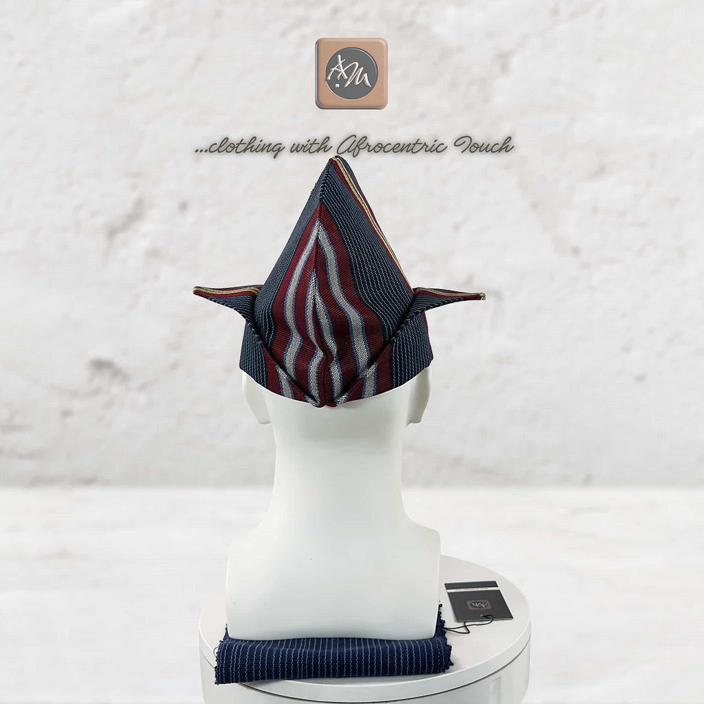 Navy Pinstripe Abetiaja Cap