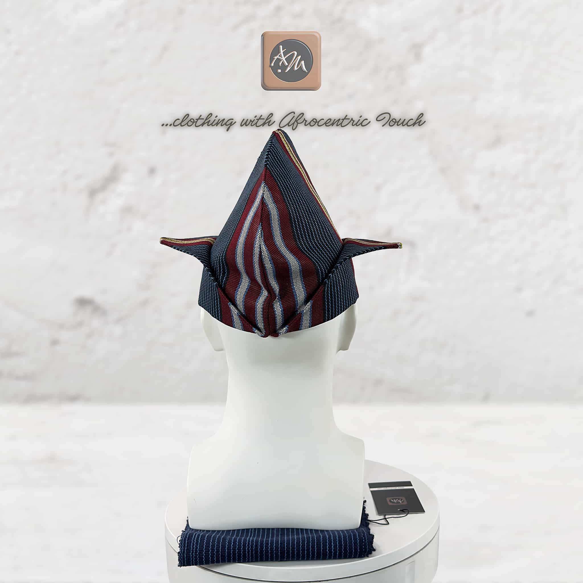Navy Pinstripe Abetiaja Cap