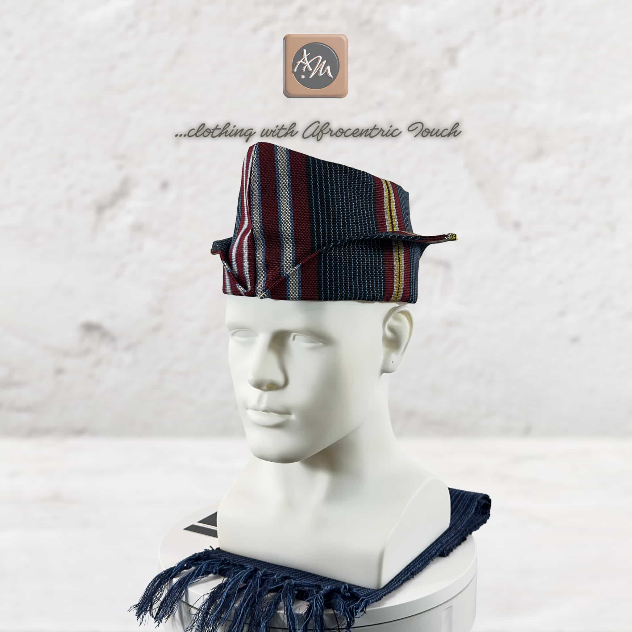 Navy Pinstripe Abetiaja Cap