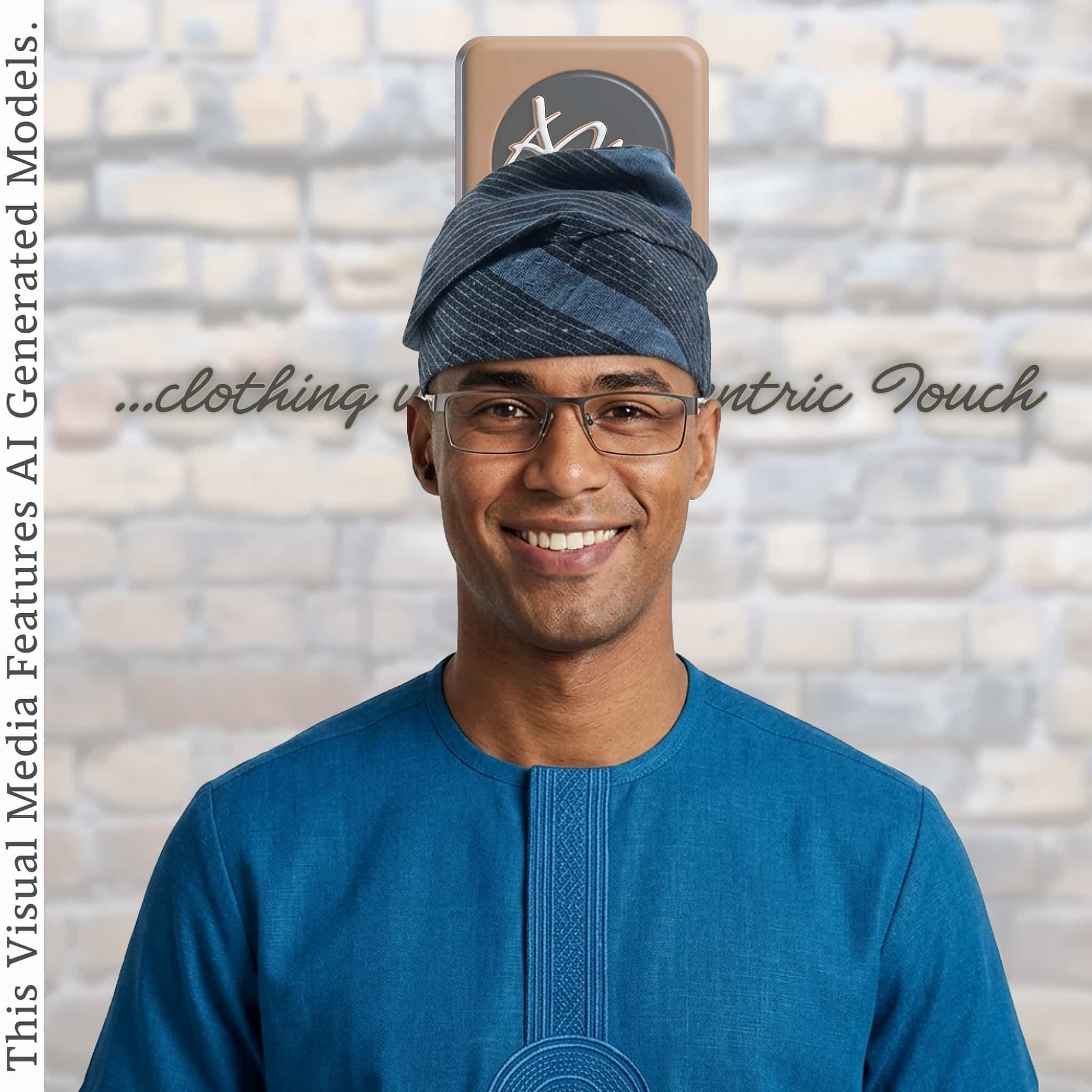 Handwoven Aso Oke Fila, Striped Yoruba Hat, Traditional Nigerian Cap, African Menswear (Copy)