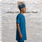 Handwoven Aso Oke Fila, Striped Yoruba Hat, Traditional Nigerian Cap, African Menswear (Copy)