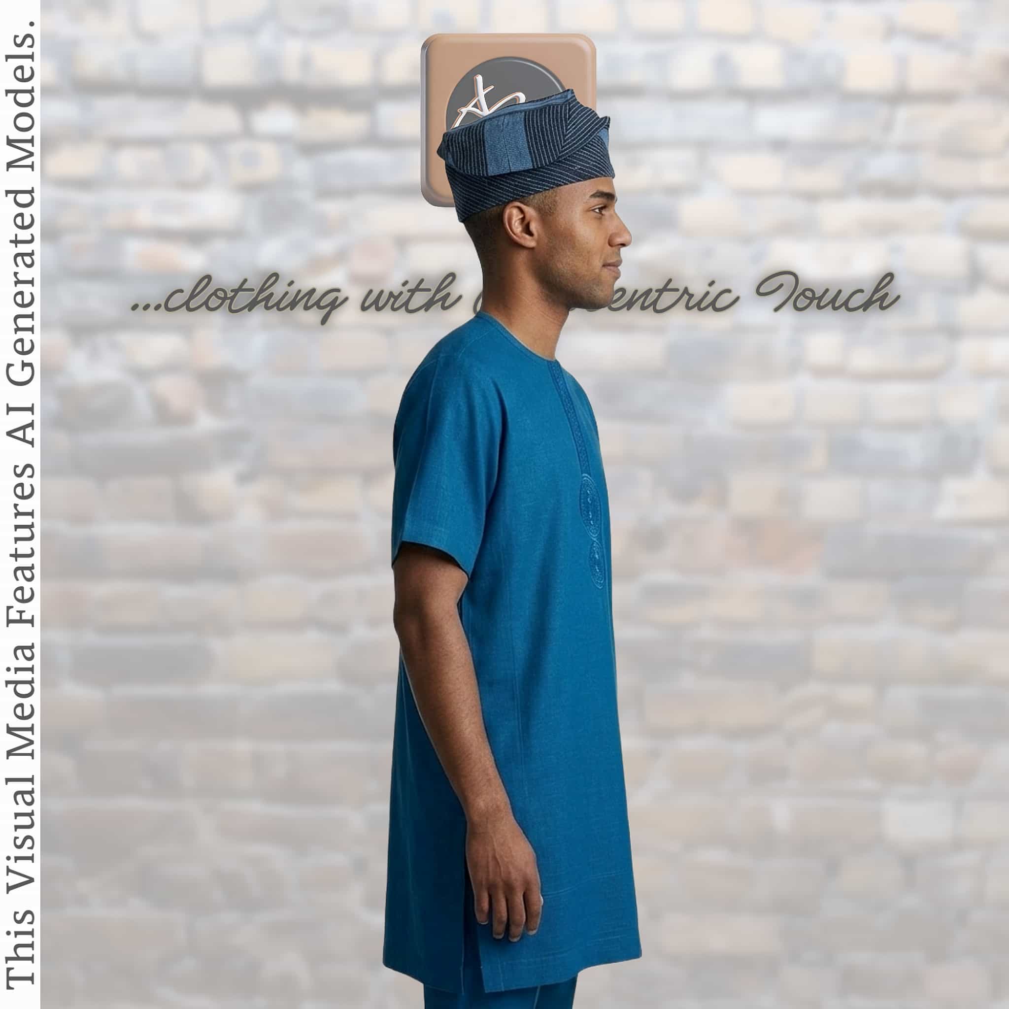 Handwoven Aso Oke Fila, Striped Yoruba Hat, Traditional Nigerian Cap, African Menswear (Copy)