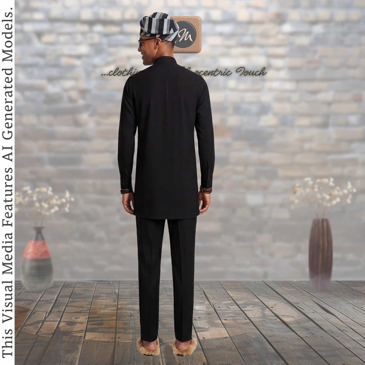 Nigerian Handmade Kaftan Set For Men, Custom Tailored Yoruba Two Piece Outfit