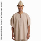 Sanyan Yoruba Abetiaja Cap: Aso Oke Fila, African Men's Traditional Hat