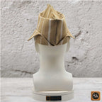 Sanyan Yoruba Abetiaja Cap: Aso Oke Fila, African Men's Traditional Hat