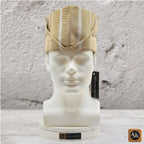 Sanyan Yoruba Abetiaja Cap: Aso Oke Fila, African Men's Traditional Hat
