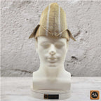 Sanyan Yoruba Abetiaja Cap: Aso Oke Fila, African Men's Traditional Hat