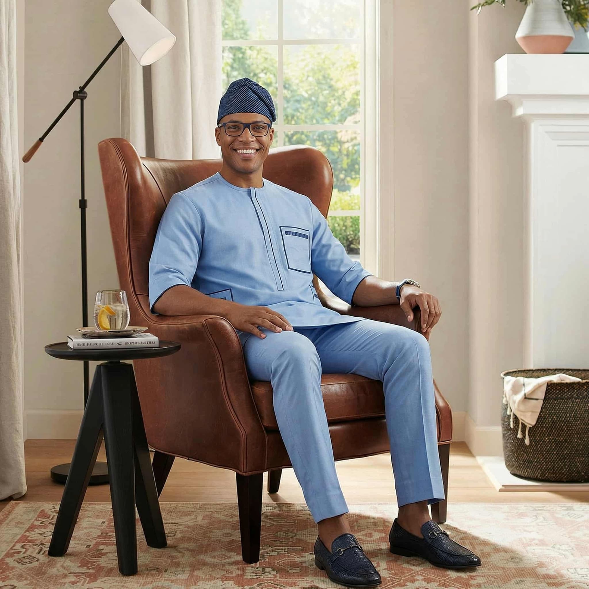 OLOFIN ETU Men Corporate Kaftan Set