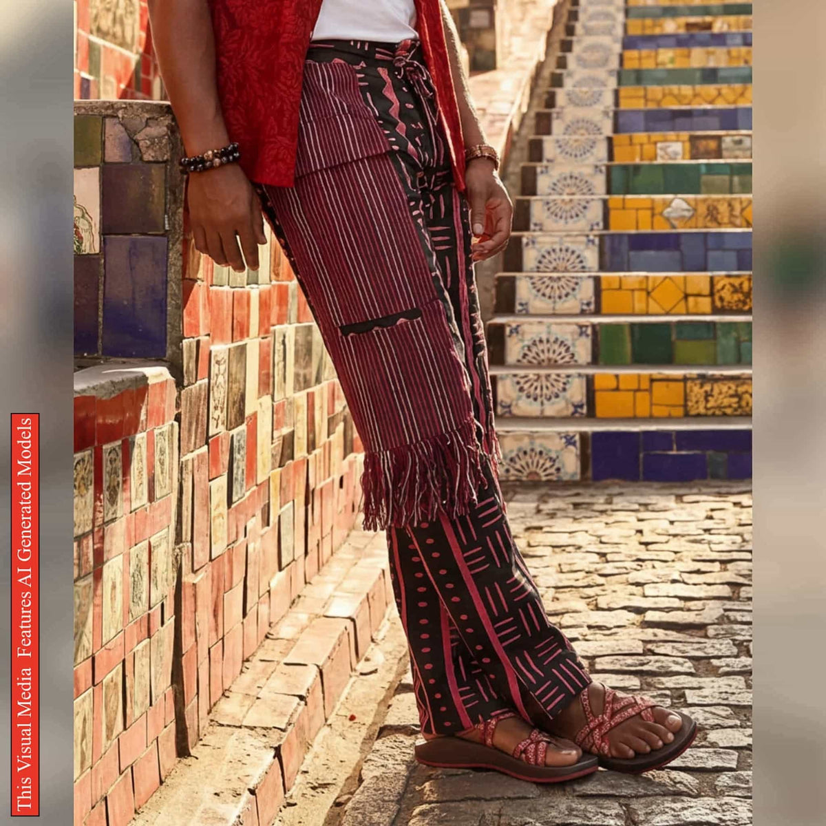 African Print Tribal Pants