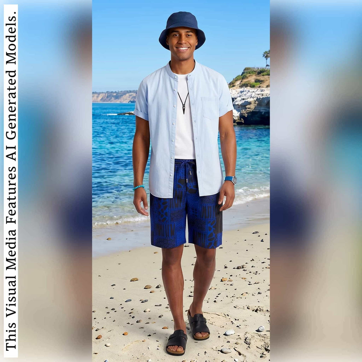 African Ankara Print Men's Shorts NVB: Vibrant Patchwork, Combat Pocket