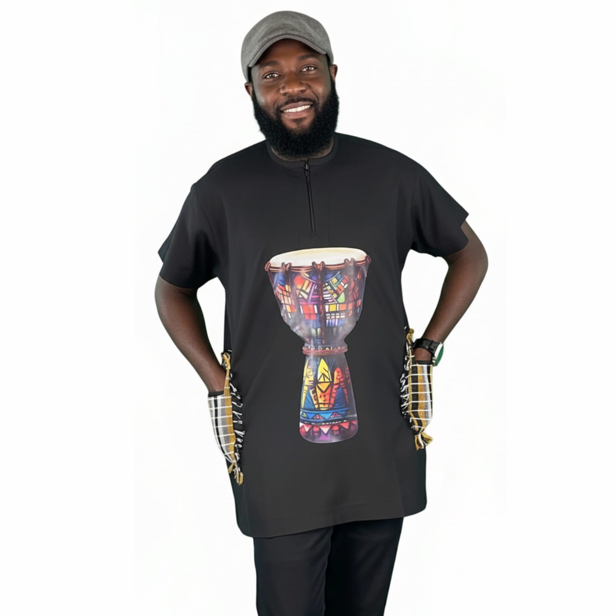 Print Dashiki Black