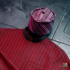 Men's Red Pinstripes Kaftan Set, Nigerian Traditional Wear, VIP Special Occasion Outfit