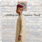 Ruby Red Embroidered Velvet Aso Oke Patched Yoruba Cap