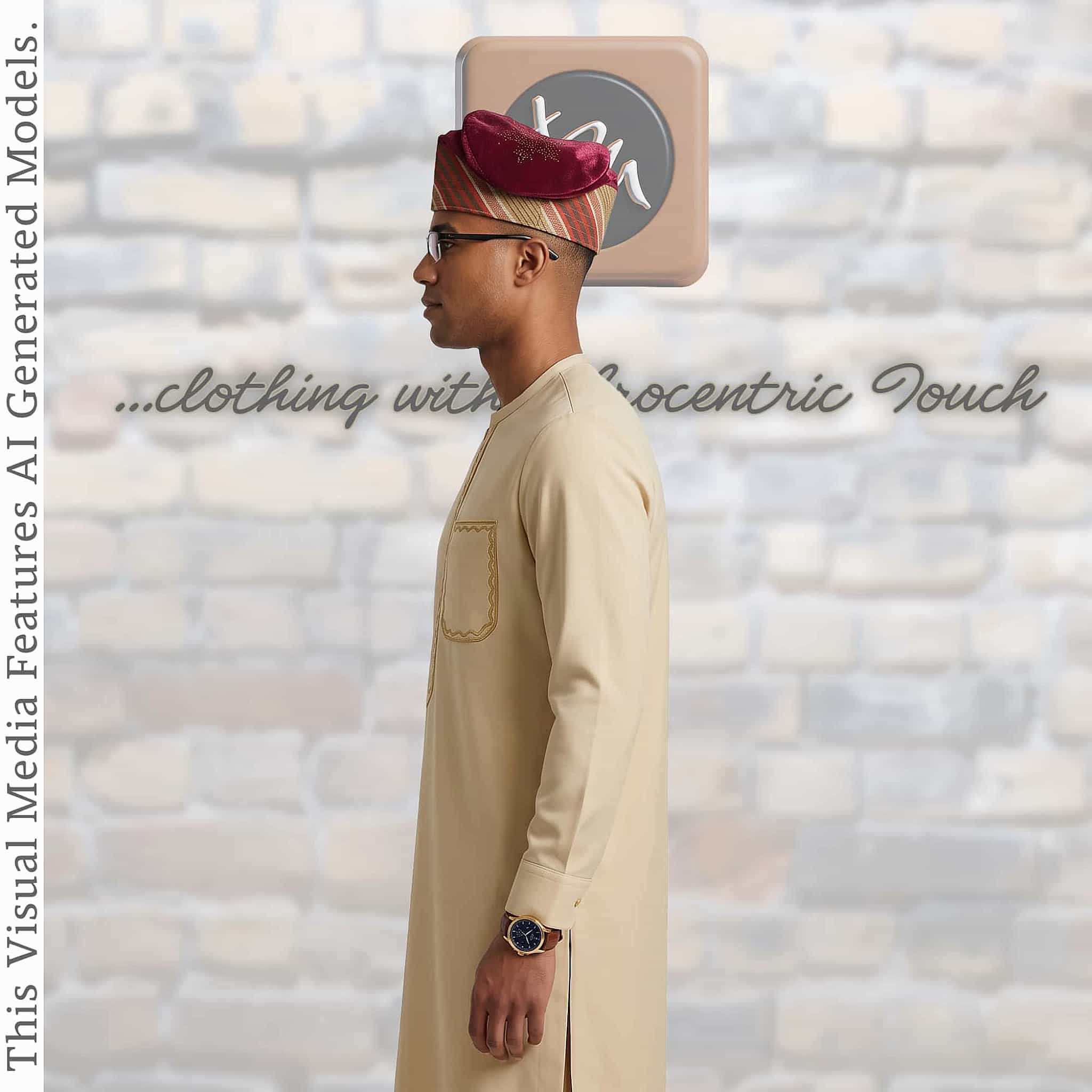 Ruby Red Embroidered Velvet Aso Oke Patched Yoruba Cap