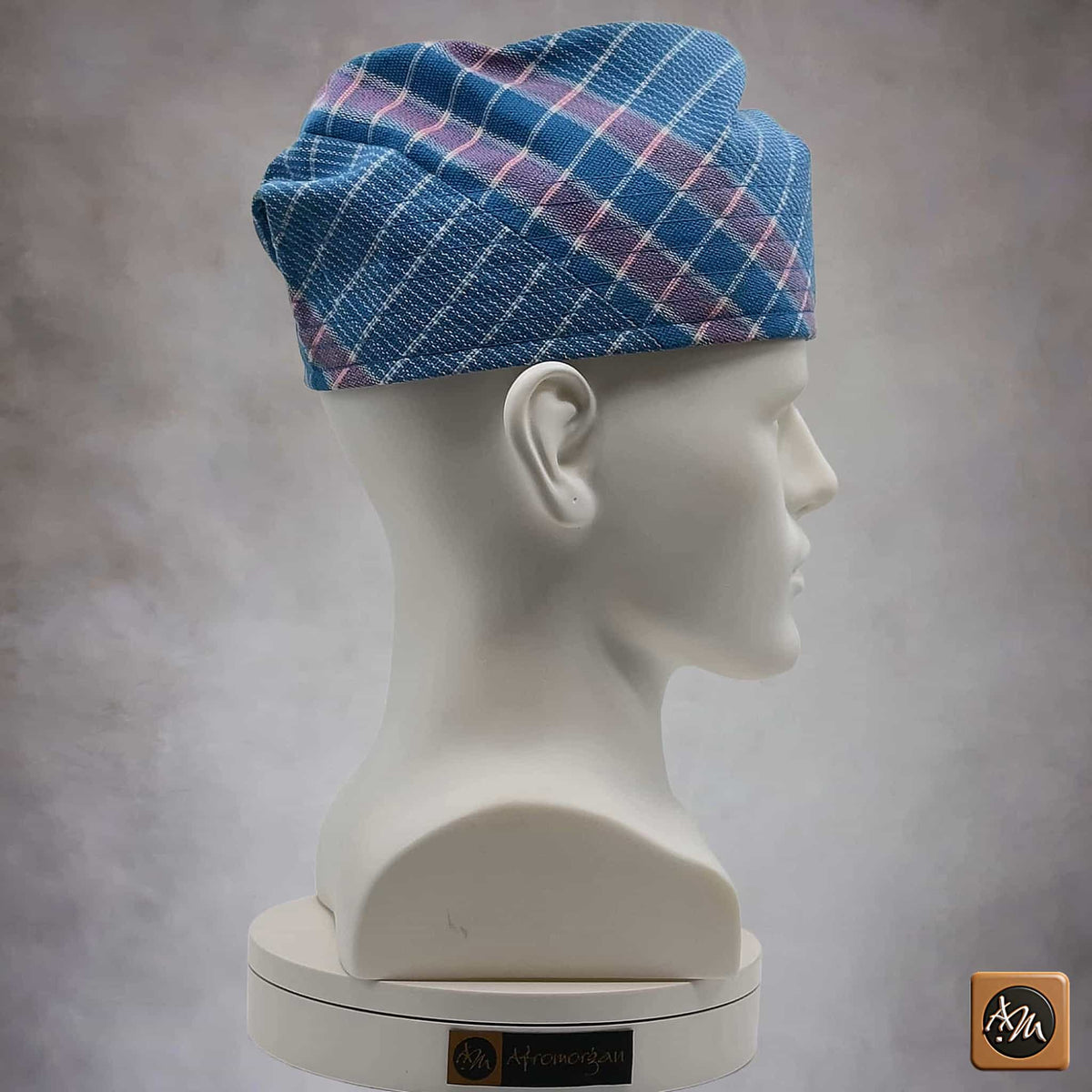 Yoruba Handmade Aso Oke Cap, African Gobi Men's Headwear, Woven Nigerian Cultural Hat