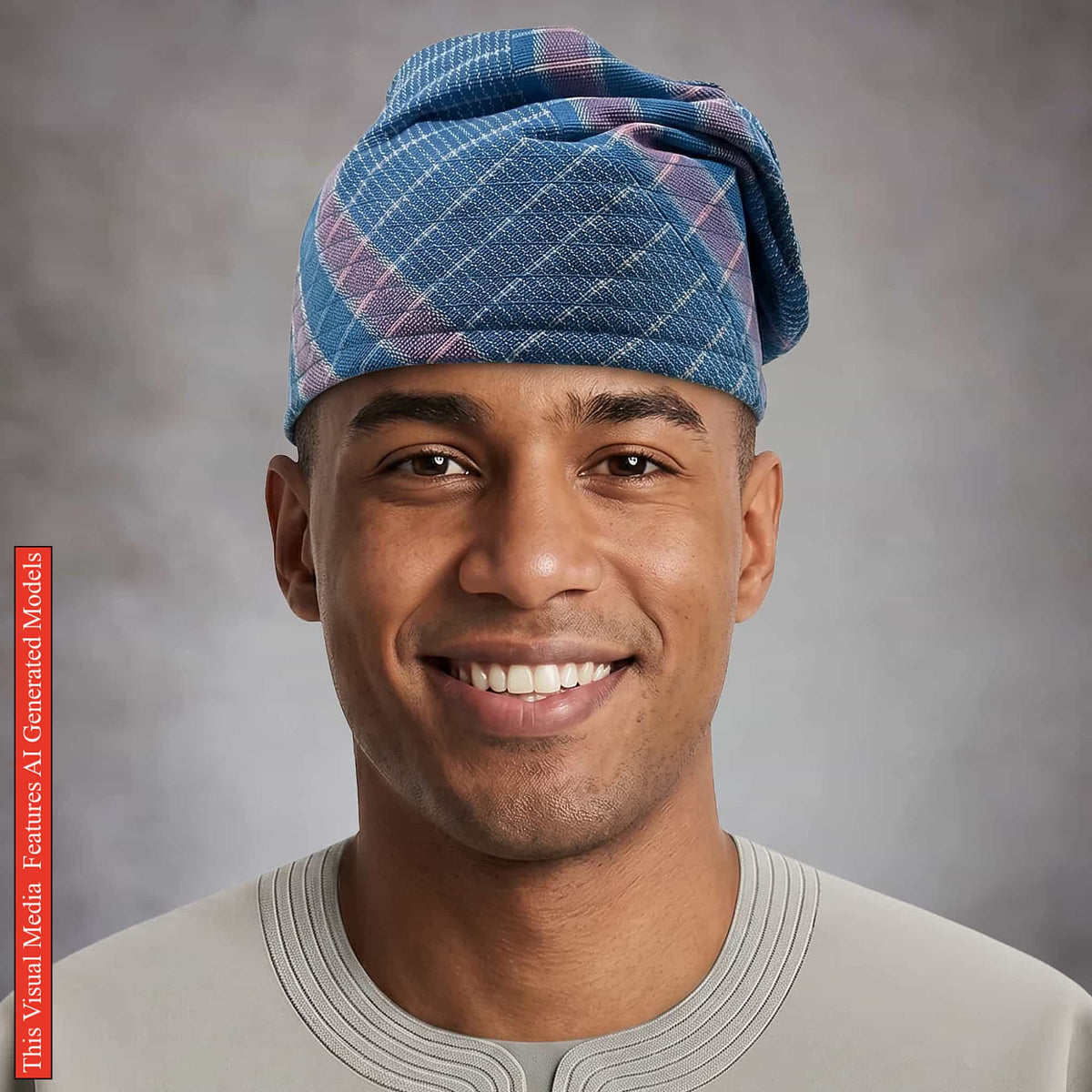 Yoruba Handmade Aso Oke Cap, African Gobi Men's Headwear, Woven Nigerian Cultural Hat