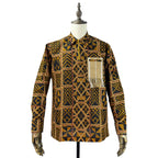 African Print Casual Long Sleeve Shirt