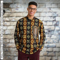 African Print Casual Long Sleeve Shirt