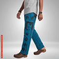 Ankara Cargo Trousers, Bold Tribal Patchwork Print Pants, African Wax Print Bottoms