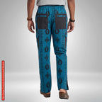Ankara Cargo Trousers, Bold Tribal Patchwork Print Pants, African Wax Print Bottoms