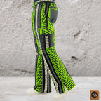 Men's African Print Ankara Trousers, Bold Chevron Tribal Cargo Pants